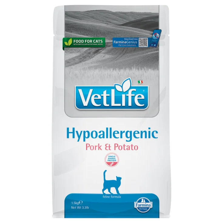 Farmina VetLife Cat Hypoallergenic Pork & Potato 400GR Farmina VetLife Cat Hypoallergenic Pork & Potato 400GR